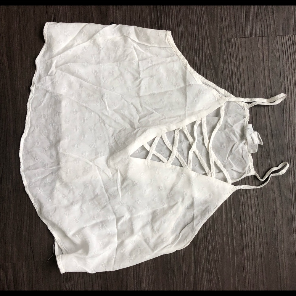 Loose White Crop Top